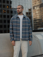 Horizon Tweed Shacket | Atlantic Plaid Classic-Fit