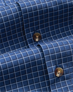 Range Shirt - Navy w/ White and Blue Check