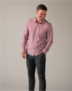 Range Shirt - White and Oxblood Gingham