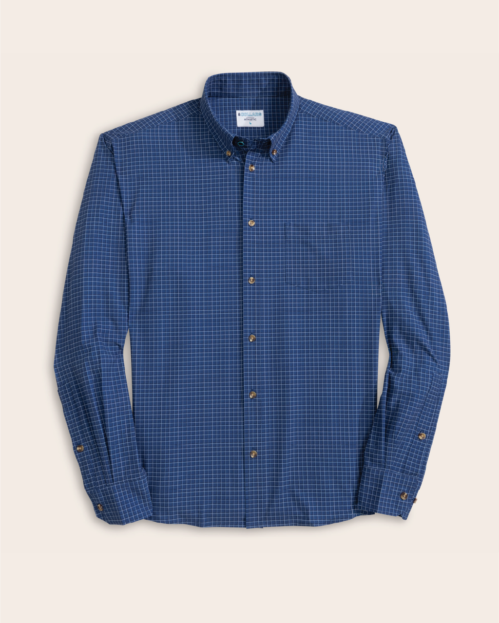 Range Shirt - Navy w/ White and Blue Check
