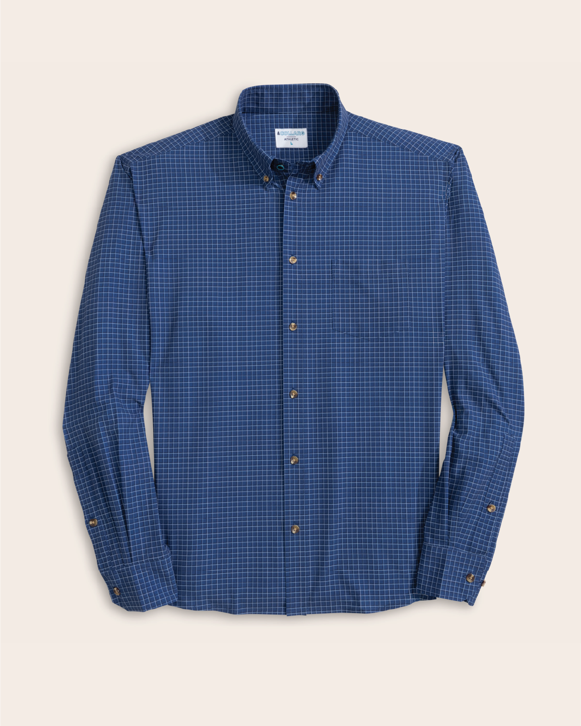 Range Shirt - Navy w/ White and Blue Check