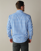 Range Shirt - Ocean Blue and White Large Gingham