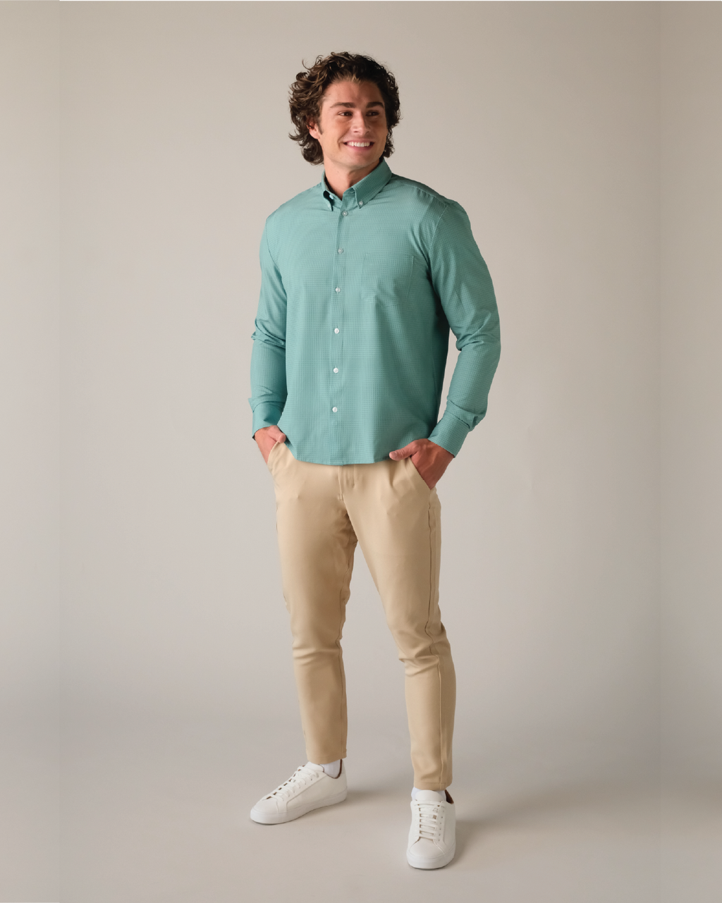 Range Shirt - Green w/ Grids