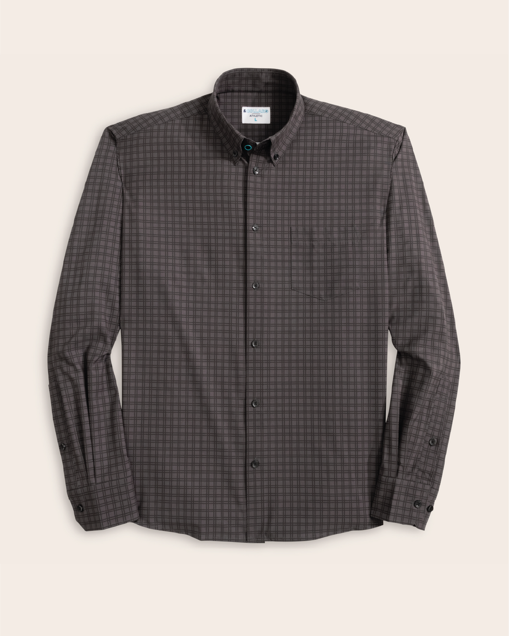 Range Shirt - Charcoal w/ Black Windowpane