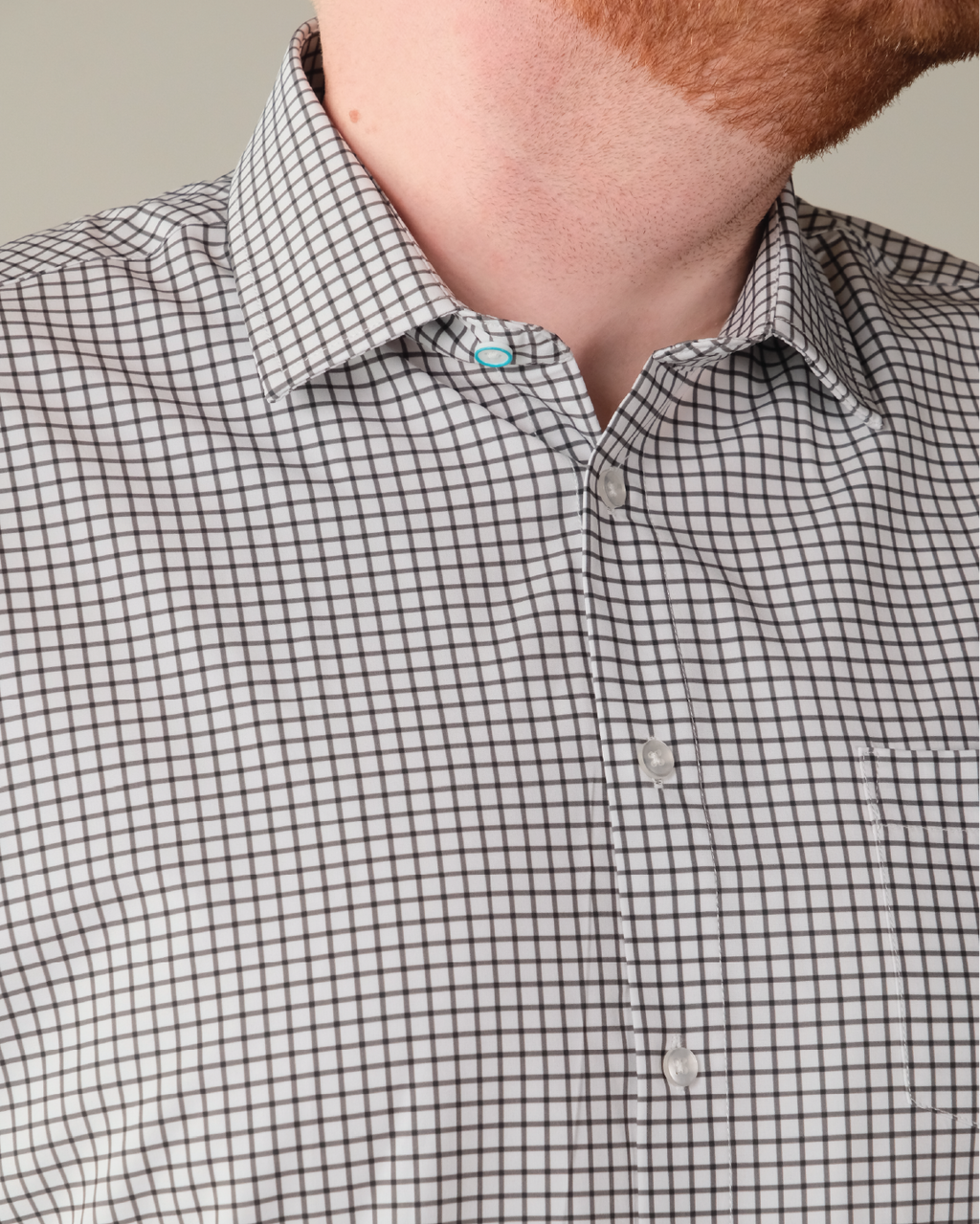 Range Shirt - White w/ Black Check