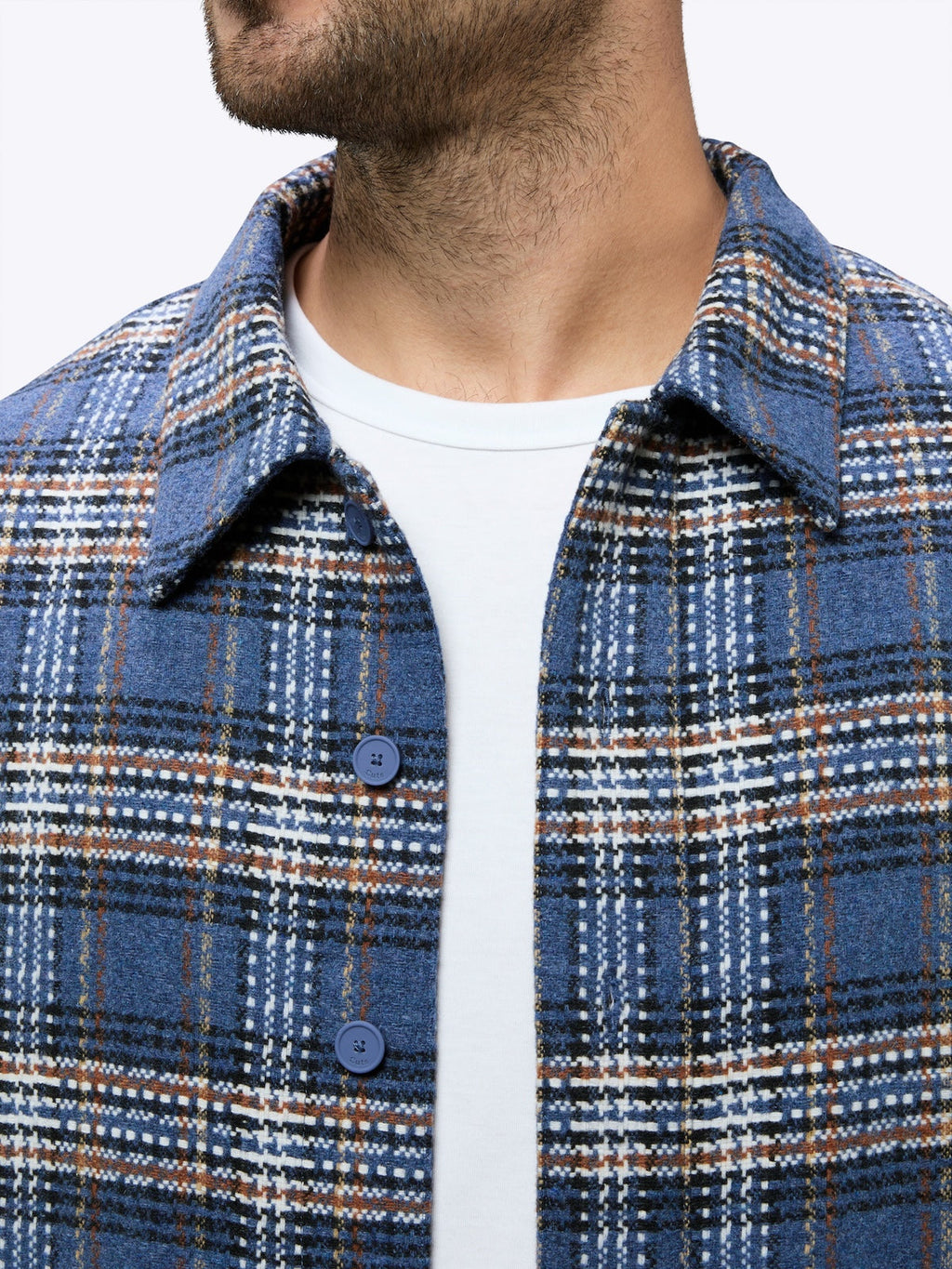 Horizon Tweed Shacket | Atlantic Plaid Classic-Fit