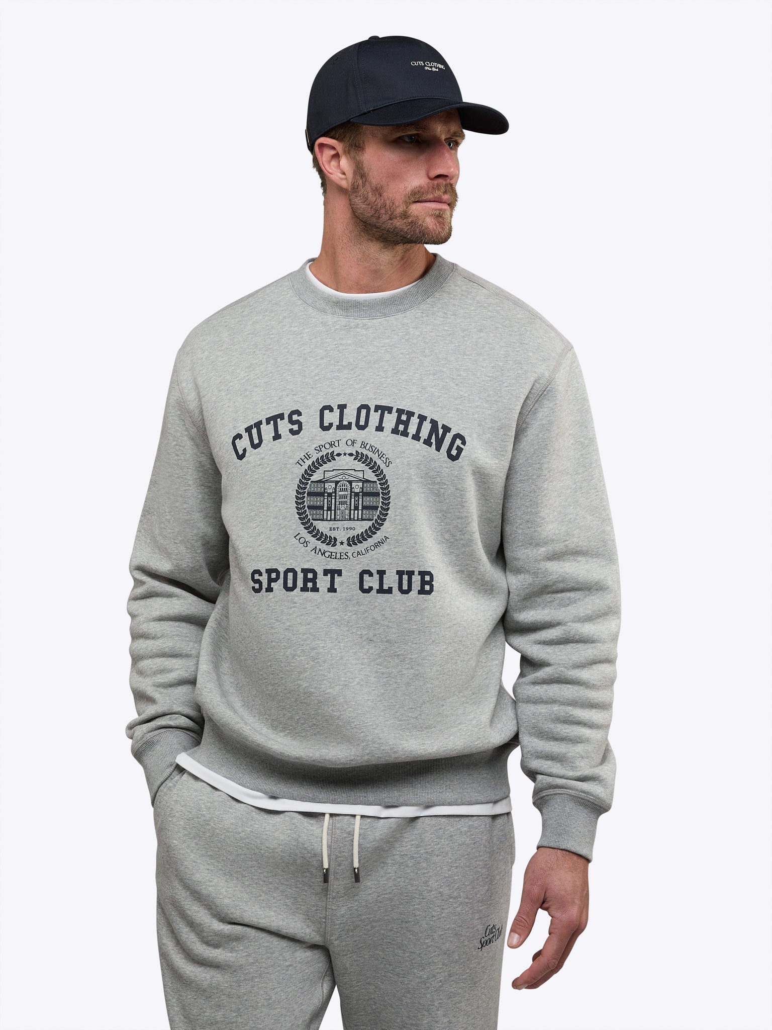 Sport Club Pullover | Heather Grey Classic-Fit