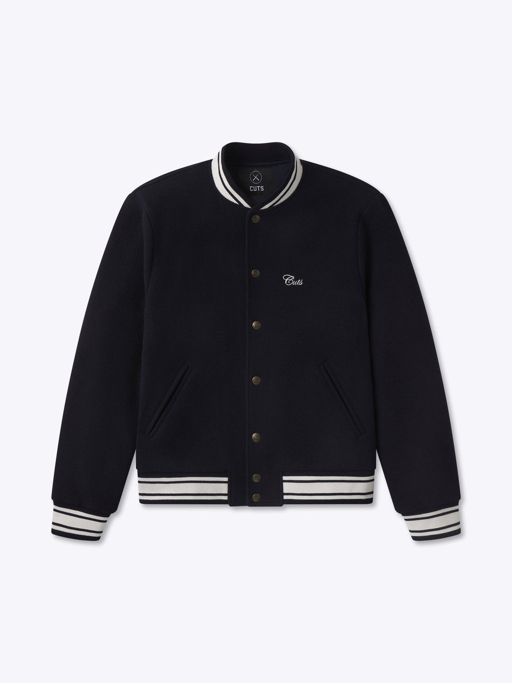Varsity Bomber | Marine Navy Classic-Fit