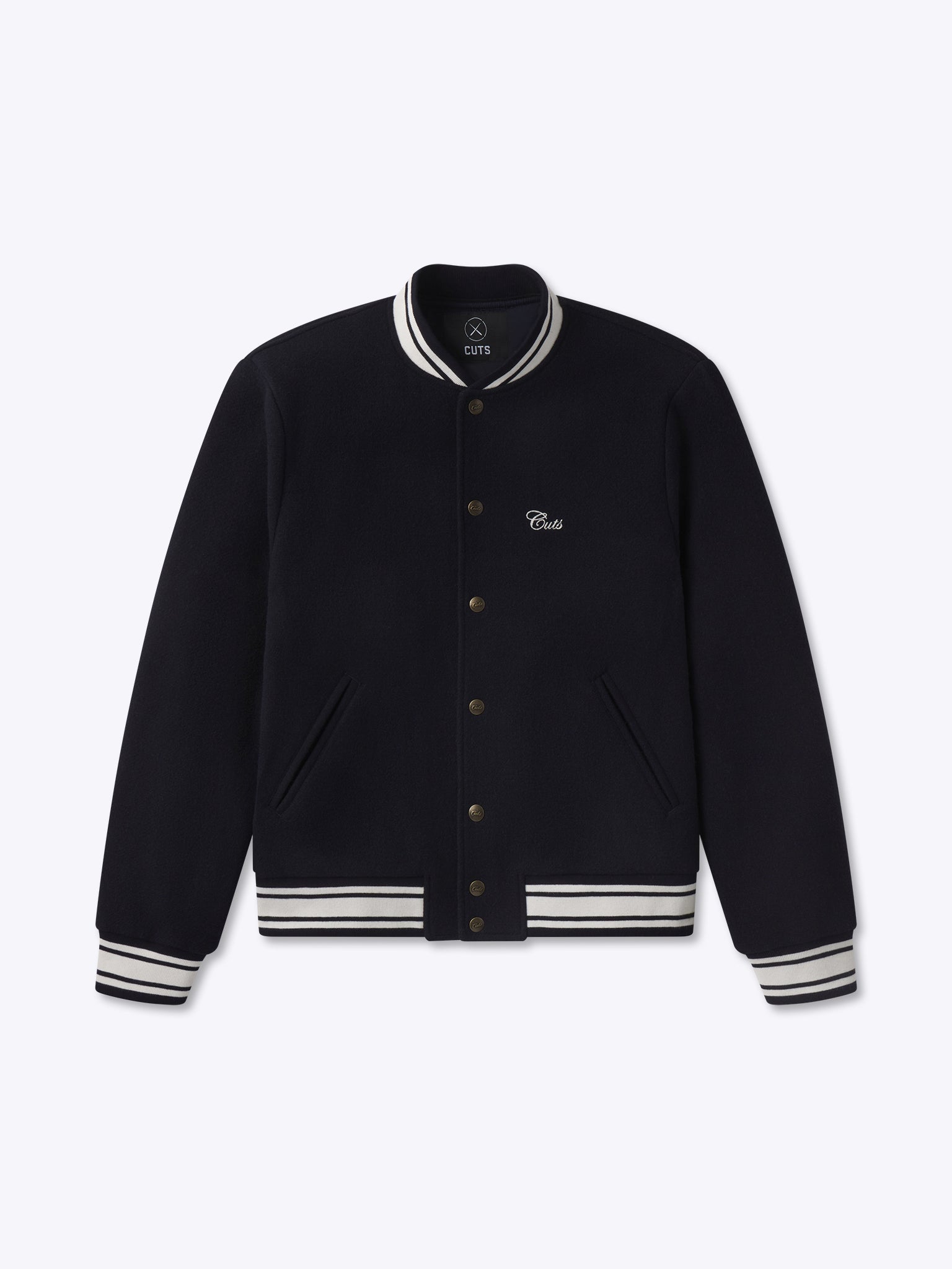 Varsity Bomber | Marine Navy Classic-Fit