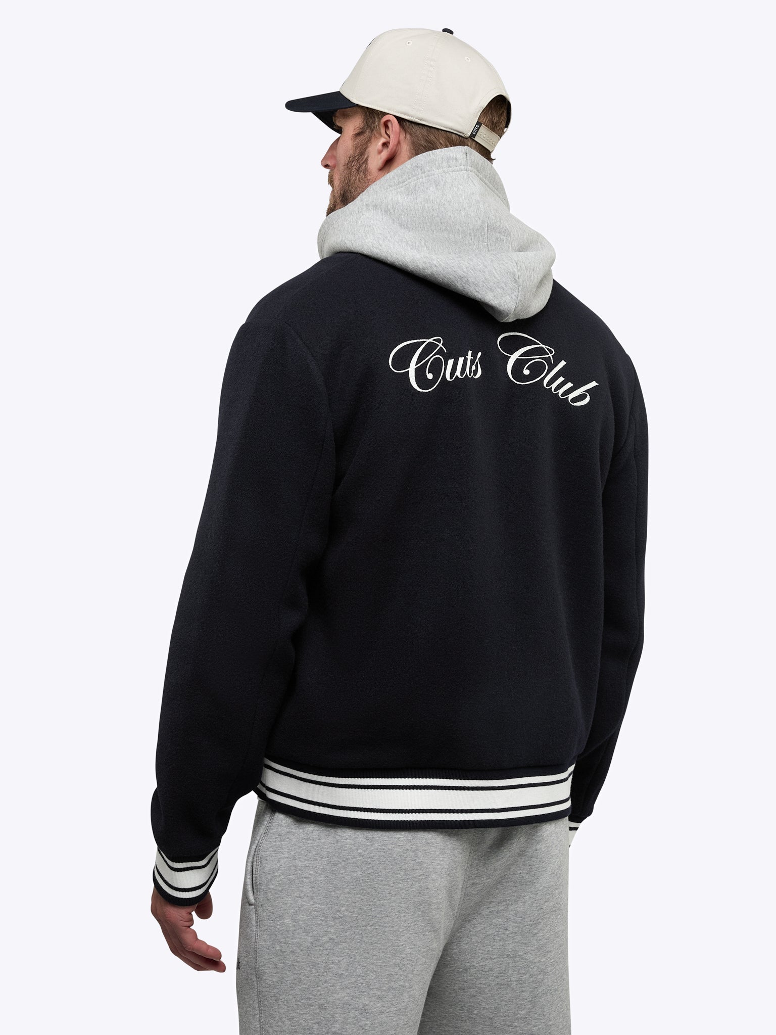 Varsity Bomber | Marine Navy Classic-Fit