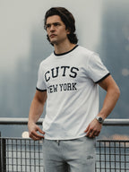 Retro Ringer Tee | Marine Navy Classic-Fit
