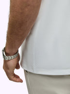 SoHo Pima Henley Tee | White Classic-Fit