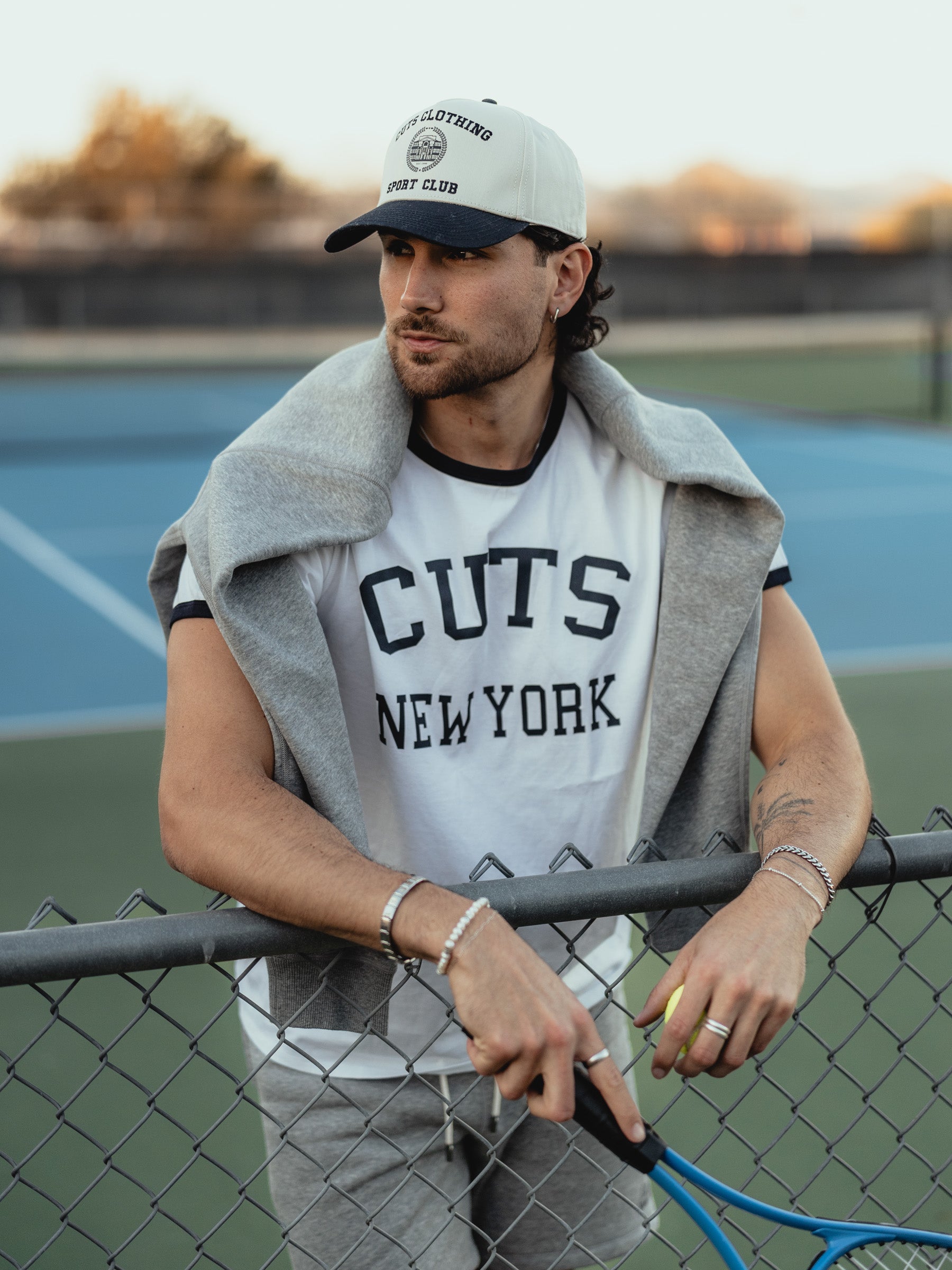 Retro Ringer Tee | Marine Navy Classic-Fit