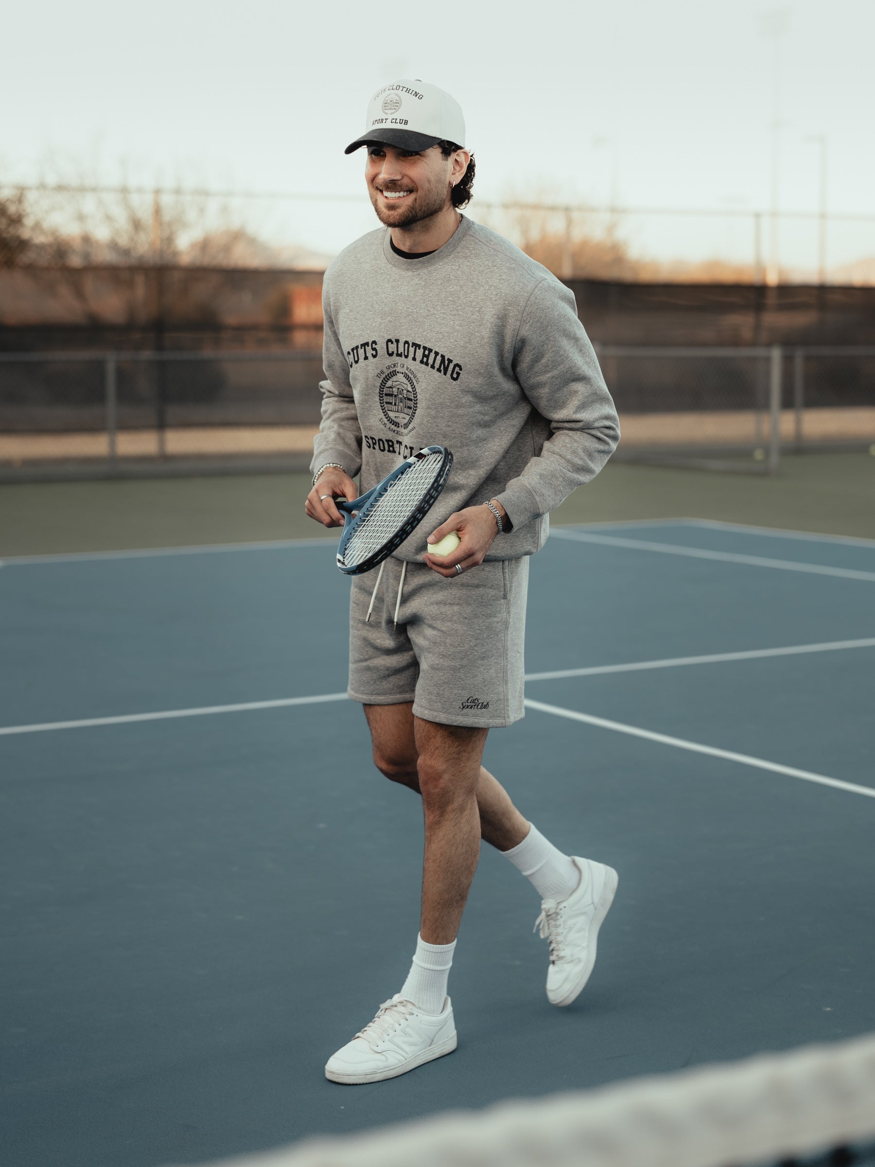 Sport Club Sweatshort | Heather Grey Classic-Fit